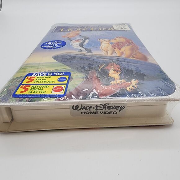 The Lion King Movie VHS 1995 Original Release 1st Time on VHS Sealed Unopened - Picture 3 of 16